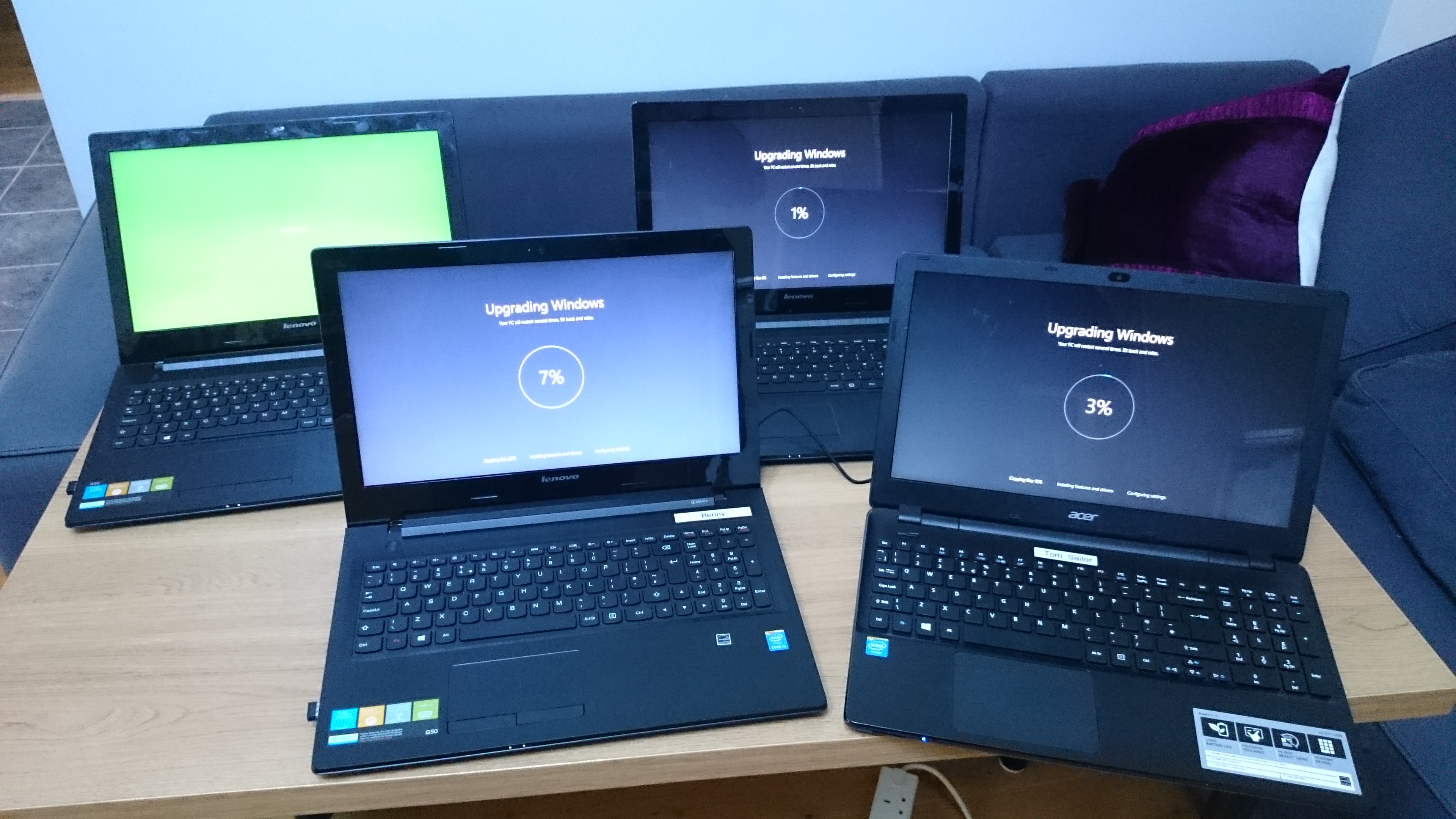 Some of the cccSkerries laptops.